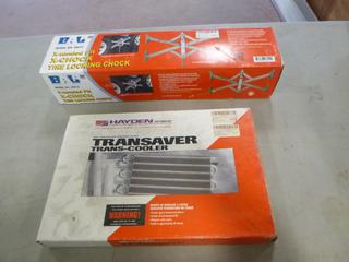 Bal Tire Locking Chock And Hayden Transaver Trans-Cooler