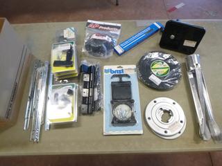 Qty Of Trailer Parts, Screen Door Latches, Gate Valves And Misc Supplies