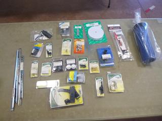 Qty Of RV Parts, Screen Door Parts, Sewer Parts, Handles, Door Latches And Misc Supplies