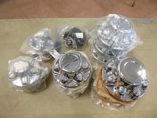 Qty Of Assorted Size Hub Cap Covers