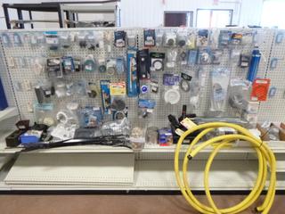 Qty Of Assorted Trailer Accessories Includes: Pump Converter Kits, Water Pressure Regulators, Bypass Kits, Water Saver Kits, Assorted Valves, Fittings, Bolts And Misc Supplies