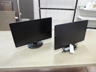 (2) Acer S220HQL 22in LCD Monitors C/w (1) Power Cord