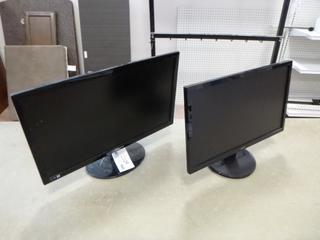 Samsung S24B300HL 24in LED Monitor C/w Acer K222HQL 22in LCD Monitor *Note: No Power Cords*