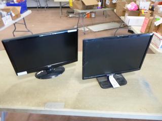 Acer V225WL 22in LCD Monitor C/w Acer H213H 22in LCD Monitor *Note: No Power Cords*