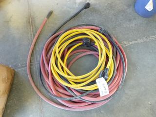 Water Hose And Trailer Electrical Plug In Cables