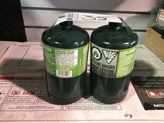 (2) Coleman 1lb Propane Bottles.