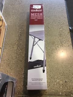 Camp Chef Mesa 48" x 28" Adjustable Aluminum Camp Table.