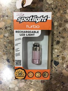 Spotlight Turbo Rechargeable Pink LED Light.