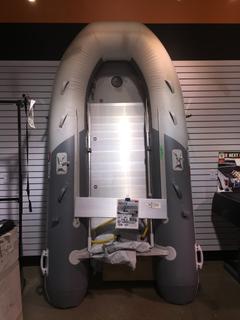 10-1/2' Waterline Inflatable Boat With Aluminum Floor & (2) Oars.