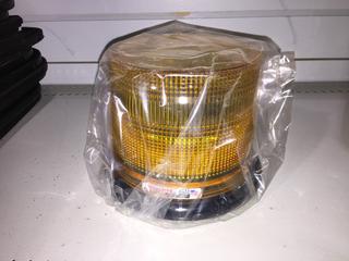 Whelen 15W Low Dome Amber Strobe Light.