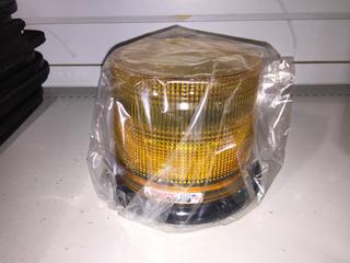 Whelen 15W Low Dome Amber Strobe Light.