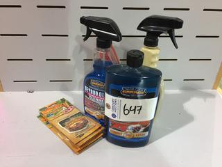 Lot of Assorted Surf City Garage Detailing Products.