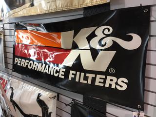 K & N Banner, 58" x 23".