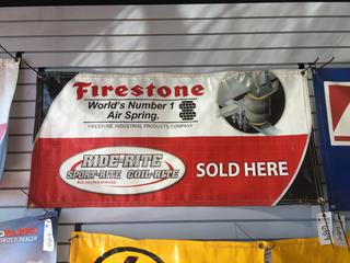 Firestone Banner, 48" x 23".