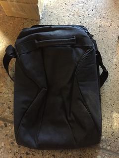 Black Duffle Bag, Opening On Side.