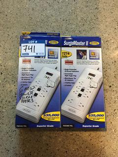 (2) Belkin Surge Master ll Phone Line Surge Protectors.