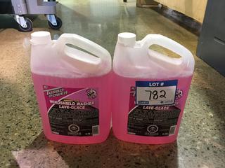 (2) 3.78L Turbo Power Summer Windshield Washer Fluid.