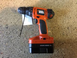 Black & Decker CD180S Drill & 18V Battery.