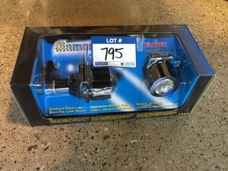 Diamond Blue Blazer 9866 Complete Projector Beam Fog Lamp System.