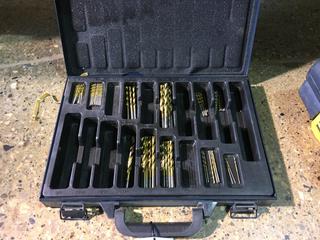 Quantity of Assorted Mastercraft Drill Bits In Metal Case. 