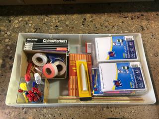 Assorted Office Supplies/Clipboards.