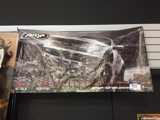 Amp Tires Banner, 47" x 24".