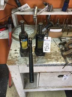 (2) 6 Ton Bottle Jacks.