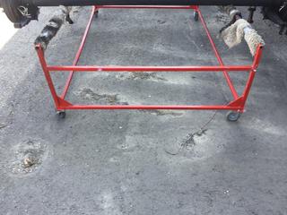 Metal Rolling Canopy Bunk, Holds 4.