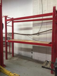 Metal Racking, 96"H x 23"D x 102"W. Note:  Buyer Responsible For Dismantling, Lifting & Loading. Items Must Be Removed by August 28, 2020, 4:00 PM.  Items Left Onsite After August 28, 2020 Will Be Considered Abandoned.