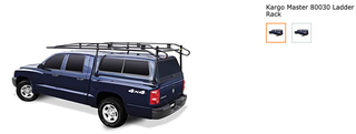 JoBox Cargo Master Ladder Rack For All Mini Trucks, Black (2 Boxes).