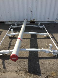 Weather Guard Double Ladder Rack For Mid/Full Size With Gutter Mounts & Conduit Locking Tube.