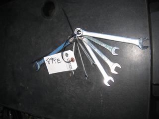 (8) Miscellaneous Metric Combo Wrenches. 7-17mm.