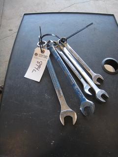 (5) Miscellaneous SAE Combo Wrenches. 3/4-1.