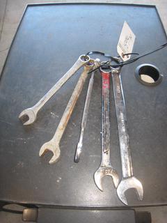 (5) Miscellaneous SAE Combo Wrenches. 3/4-1.