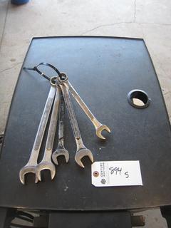 (5) Miscellaneous SAE Combo Wrenches. 3/4-1.