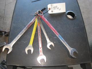 (5) Miscellaneous SAE Combo Wrenches. 3/4-1.