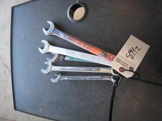 (4) Miscellaneous SAE Combo Wrenches. 3/4-1.