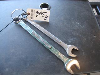 (2) SAE Combo Wrenches. 1 1/8, 1 1/16.