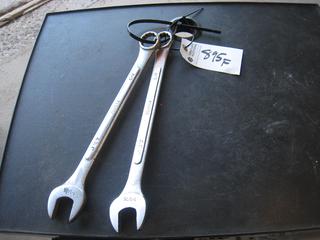 (2) SAE Combo Wrenches. 1 1/8, 1 1/16.