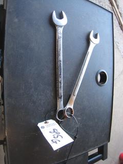 (2) SAE Combo Wrenches. 1 1/8, 1 1/16.