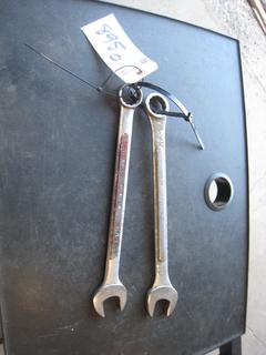 (2) SAE Combo Wrenches. 1 1/8, 1 1/16.