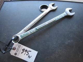 (2) SAE Combo Wrenches. 1 1/8, 1 1/16.