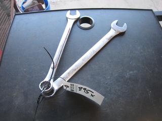 (2) SAE Combo Wrenches. 1 1/8, 1 1/16.