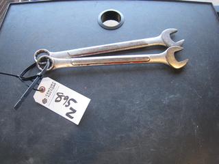 (2) SAE Combo Wrenches. 1 1/8, 1 1/16.