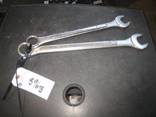 (2) SAE Combo Wrenches. 1 7/16, 1 1/4.