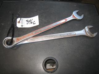 (2) SAE Combo Wrenches. 1 7/16, 1 1/4.