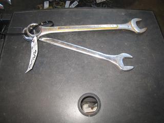 (2) SAE Combo Wrenches. 1 7/16, 1 1/4.