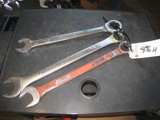 (3) SAE Combo Wrenches. 1 1/4, 1 7/16, 1 3/8.