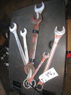 (6) Miscellaneous SAE Combo Wrenches.