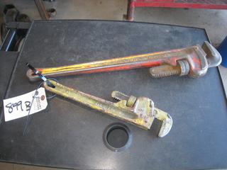 (2) Ridgid Pipe Wrenches. 14", 24".